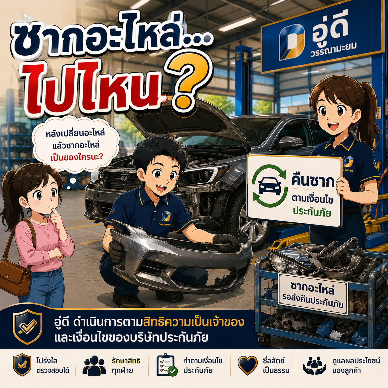 อินโฟกราฟิก ตอน ซากอะไหล่ ไปไหน ?
